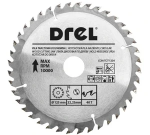 PIŁA TARCZOWA DO DREWNA 125mm 40T OTWÓR 22,23mm