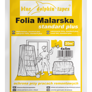 Folia malarska uniwersalna żółta 250 gr 4x5m