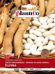 Fasola wielokwiatowa - karłowa na suche nasiona EUREKA 50g PLANTICO